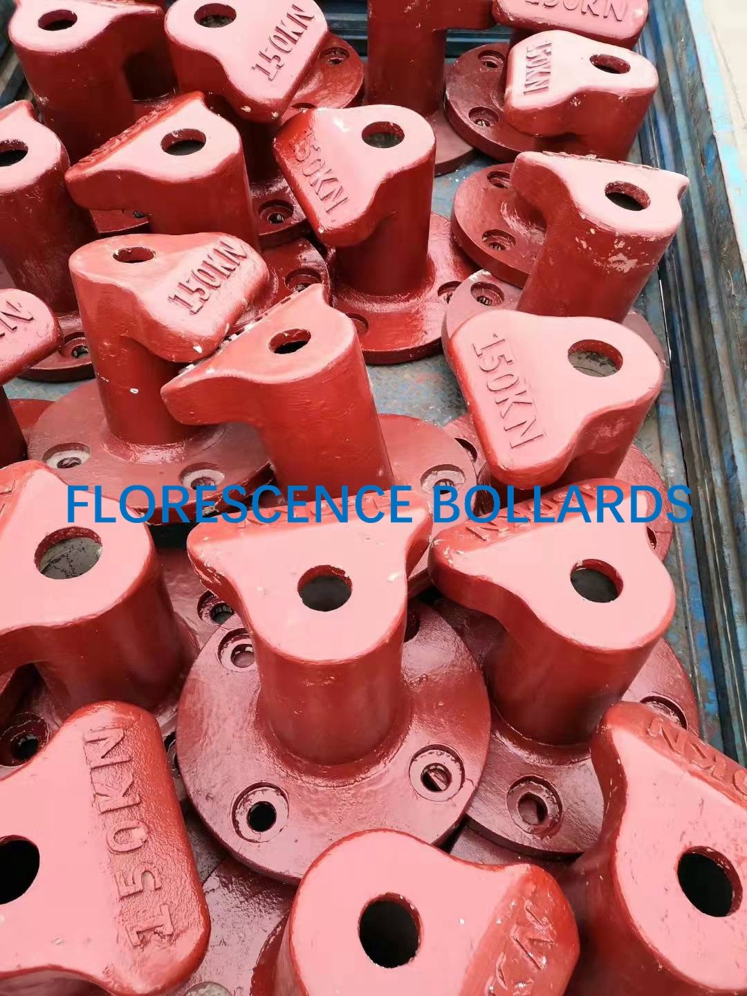 Cast Iron Marine Mooring Bollard Tee Head Type ISO Standard